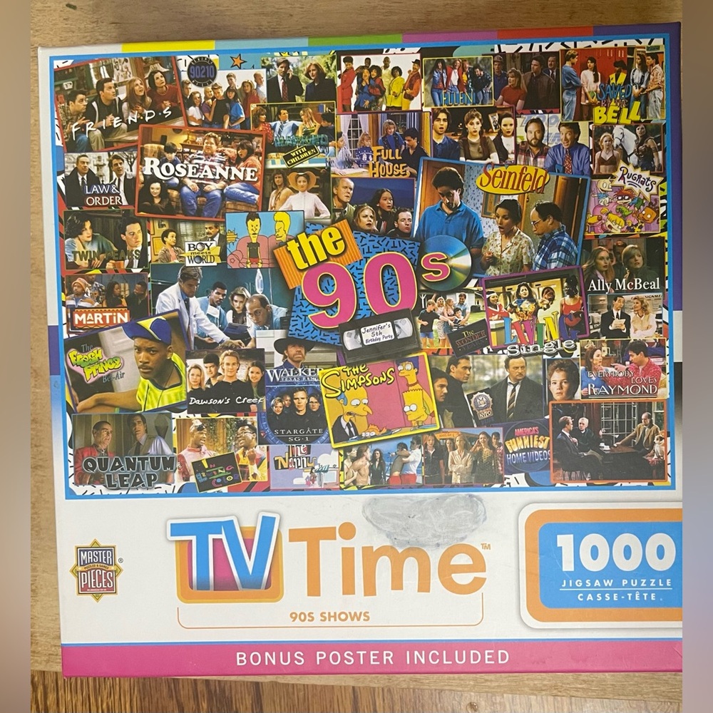 Master Pieces TV Time “the 90s” - 1000 Piece Puzzle